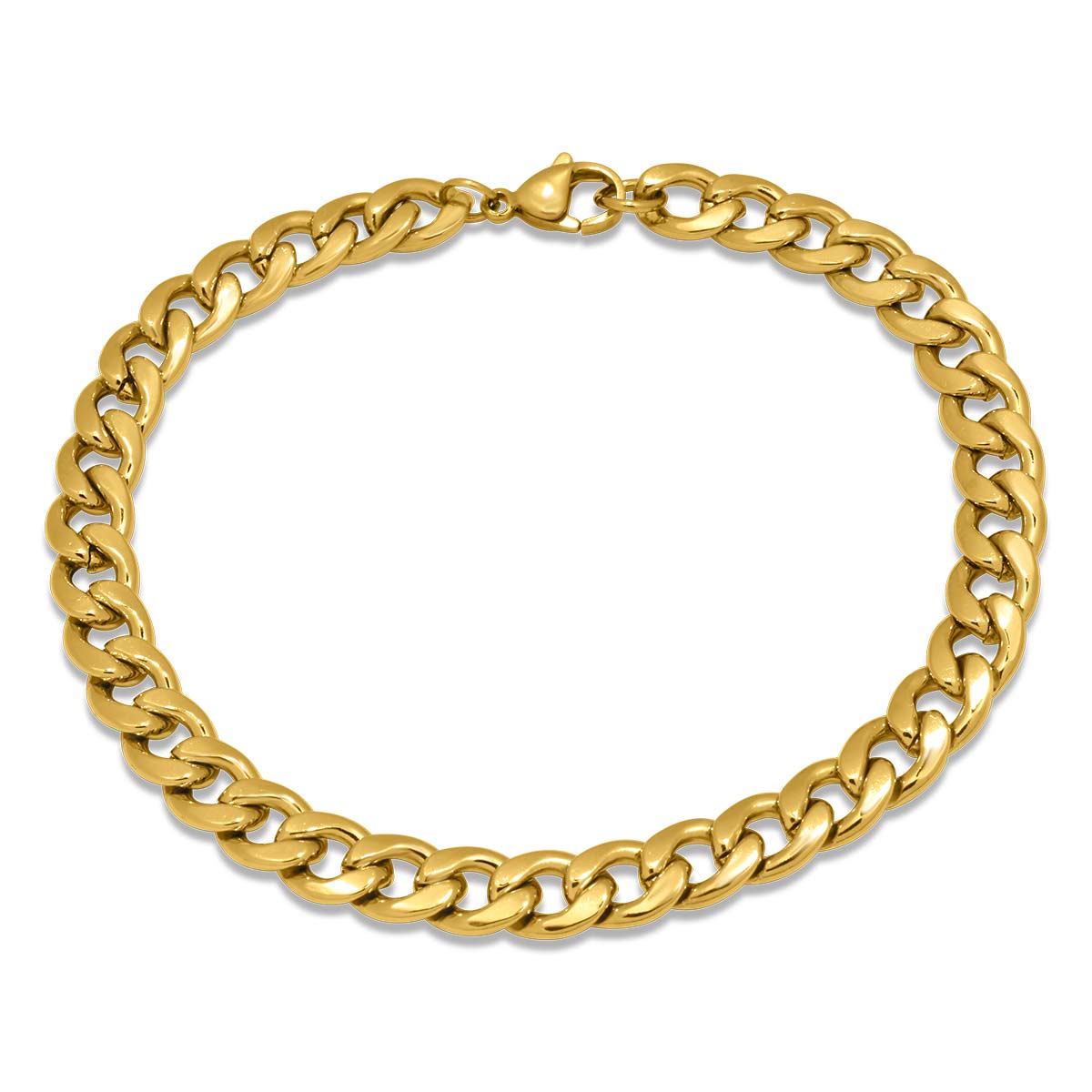 Gurmet Gold Bracelet 7MM Βραχιόλι από ανοξείδωτο ατσάλι 316L